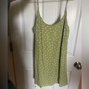 Green mini sundress